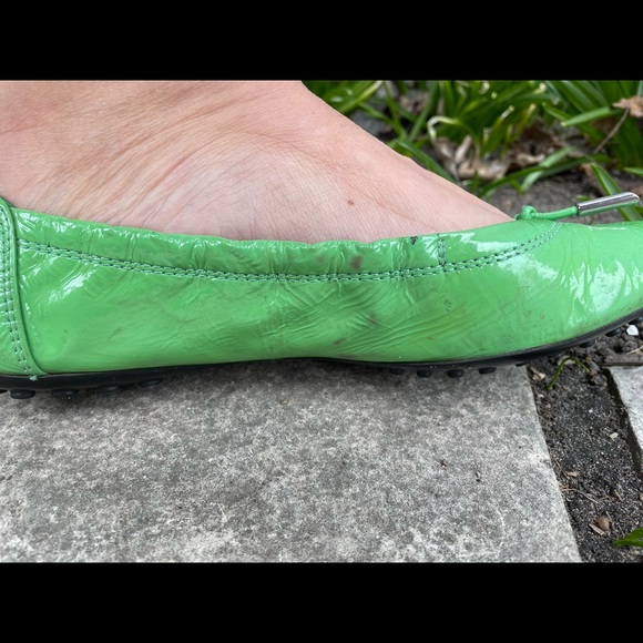 Tod’s Green Patent Leather ballerina flats, size 37 - Picture 5 of 10